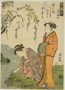 Le poète Sojo Henjo, de la série « Six poètes immortels (Rokkasen) » - Torii Kiyonaga