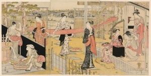 Femmes lavant des vêtements