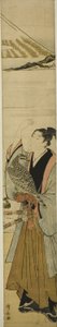 Jeune homme avec des symboles du premier rêve de la nouvelle année - Torii Kiyonaga