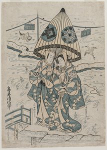 Nakamura Tomijuro et Nakamura Shichisaburo II en tant qu
