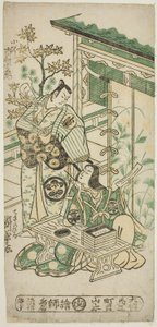 Les acteurs Ichimura Uzaemon VIII en tant qu