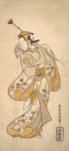 Ichikawa Monnosuke en montreur de singes, vers 1720-25 - Torii Kiyonobu I