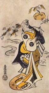 Jeune femme japonaise en kimono - Torii Kiyonobu I