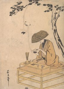 La loupe, vers 1775 - Toriyama Sekien