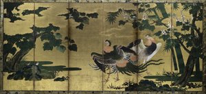 Phénix et Paulownia, fin des années 1500 - Tosa Mitsuyoshi