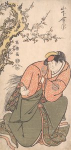 Acteur Yamashita Kinsaku II en tant que femme de Sadato, Iwate, 1794-95 - Toshusai Sharaku