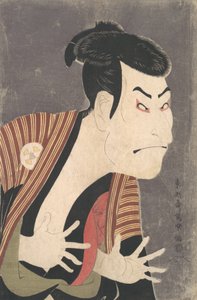 Acteur de Kabuki Otani Oniji III en tant que Yakko Edobei dans la pièce Les rênes colorées de..., 6e mois, 1794