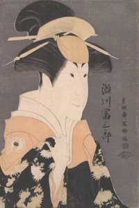 Segawa Tomisaburo II comme Yadorigi dans la pièce Hana Ayame Bunroku Soga, 1794