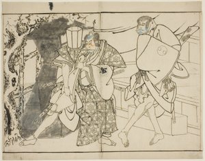 Les acteurs Arashi Ryuzo et Morita Kanya VIII - Toshusai Sharaku