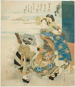Courtisane et assistante - Totoya Hokkei