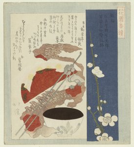 Fleurs de prunier argentées - Totoya Hokkei