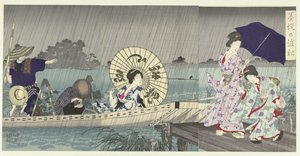 Le ferry entre les rives de la Sumida