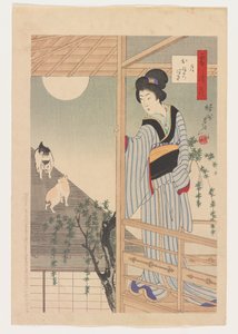 Setsugekka/Oborozuki, 10 janvier - Toyohara Chikanobu