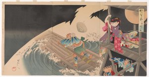 Take no hitofushi, Yaguchi - Toyohara Chikanobu