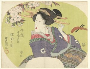 Courtisane et shamisen