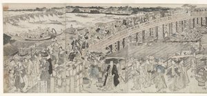 Vue : Profiter de la brise du soir au pont de Ryogoku