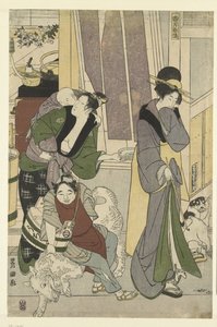 Vendeur de poissons - Toyokuni (II) , Utagawa