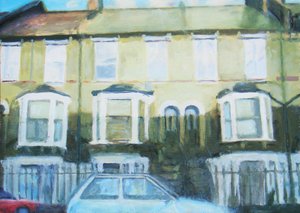 Un endroit pour vivre 15, 2011 (huile sur contreplaqué) - Trevor Burgess