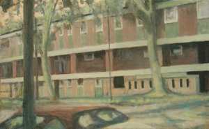 Un endroit pour vivre 24, 2012 (huile sur contreplaqué)