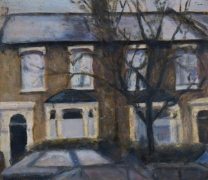Un endroit pour vivre 31, 2012 (huile sur contreplaqué) - Trevor Burgess