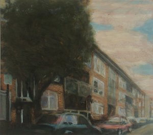 A place to live 4, 2010 (huile sur contreplaqué) - Trevor Burgess
