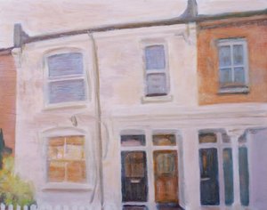 Un endroit pour vivre 55, 2013 (huile sur contreplaqué) - Trevor Burgess