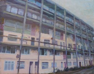 Un endroit pour vivre 60, 2013 (huile sur contreplaqué)