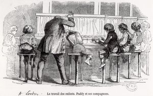 Enfants travaillant sur des bobines à Londres, Paddy et ses compagnons, de 