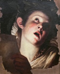 Jeune femme chantant