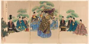 Okina, de la série "One Hundred No Dramas (Nogaku hyakuban)". - Tsukioka Kogyo