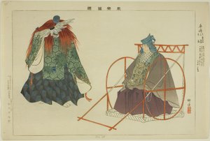 Shaso, de la série "Images de performances No (Nogaku Zue)" - Tsukioka Kogyo
