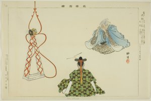 Sora Zutsumi, de la série "Images de représentations No (Nogaku Zue)" - Tsukioka Kogyo