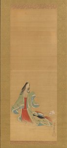La Troisième Princesse avec son Chat, des Nouveaux Herbes I Wakana I..., 18e siècle - Tsukioka Masanobu