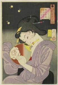 Ravi (Ureshiso), de la série "Trente-deux aspects des femmes (Fuzoku sanjuniso)"