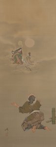 Reçu de retour au Palais de la Lune-Taketori (Coupeur de Bambou) de la série Douze Aspects de la Lune - Tsukioka Yoshitoshi