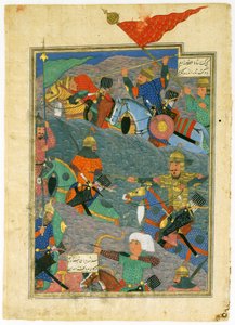 La Bataille entre Kay Khusraw et le Roi de Makran, 1494 - Turkmen Master
