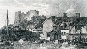 Vue de Tunbridge, gravée par Murray, du carnet de croquis de Michael Faraday