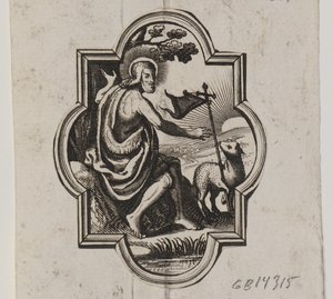 Emblème avec le Christ et l