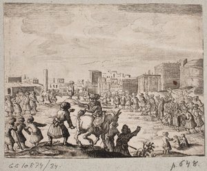 Orientaux devant une ville - Ubekendt