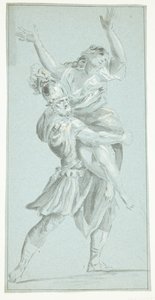 Soldat emportant une femme. Enlèvement des Sabines - Ubekendt