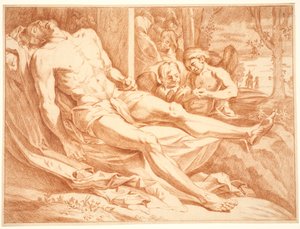 Le Christ mort pleuré par des anges - Ubekendt