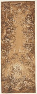 Esquisse pour une peinture de plafond avec la Trinité - Ubekendt