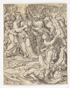 La trahison du Christ - Ubekendt efter Dirck Volckertsz. Coornhert efter Maarten van Heemskerck