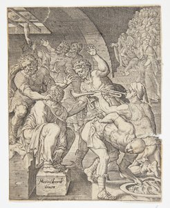 La moquerie du Christ - Ubekendt efter Dirck Volckertsz. Coornhert efter Maarten van Heemskerck