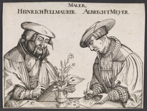 Portrait de Heinrich Füllmaurer et Albrecht Meyer