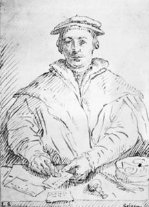 Portrait du marchand Deryck Tybis - Ubekendt tysk slutningen af 1600 tallet eller begyndelsen af 1700 tallet