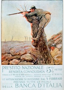 Première Guerre mondiale : affiche italienne encourageant l