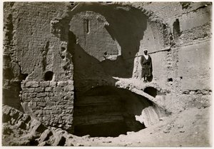 Grand donjon (qasr) du monastère, Assouan, Egypte, photographie d