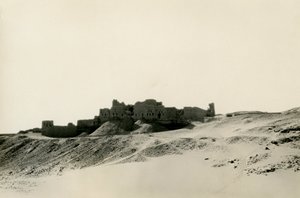 Monastère de Saint-Siméon, vu du nord, Assouan, Égypte, photographie d