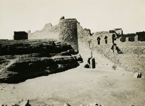 Monastère de Saint-Siméon, vu du sud-est, Assouan, Égypte, photographie d